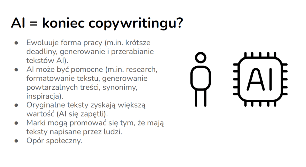 ai koniec copywritingu